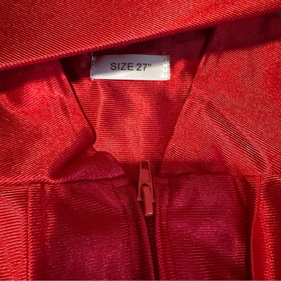 Kindergarten Red Graduation Cap and Gown Set - Picture 4 of 4